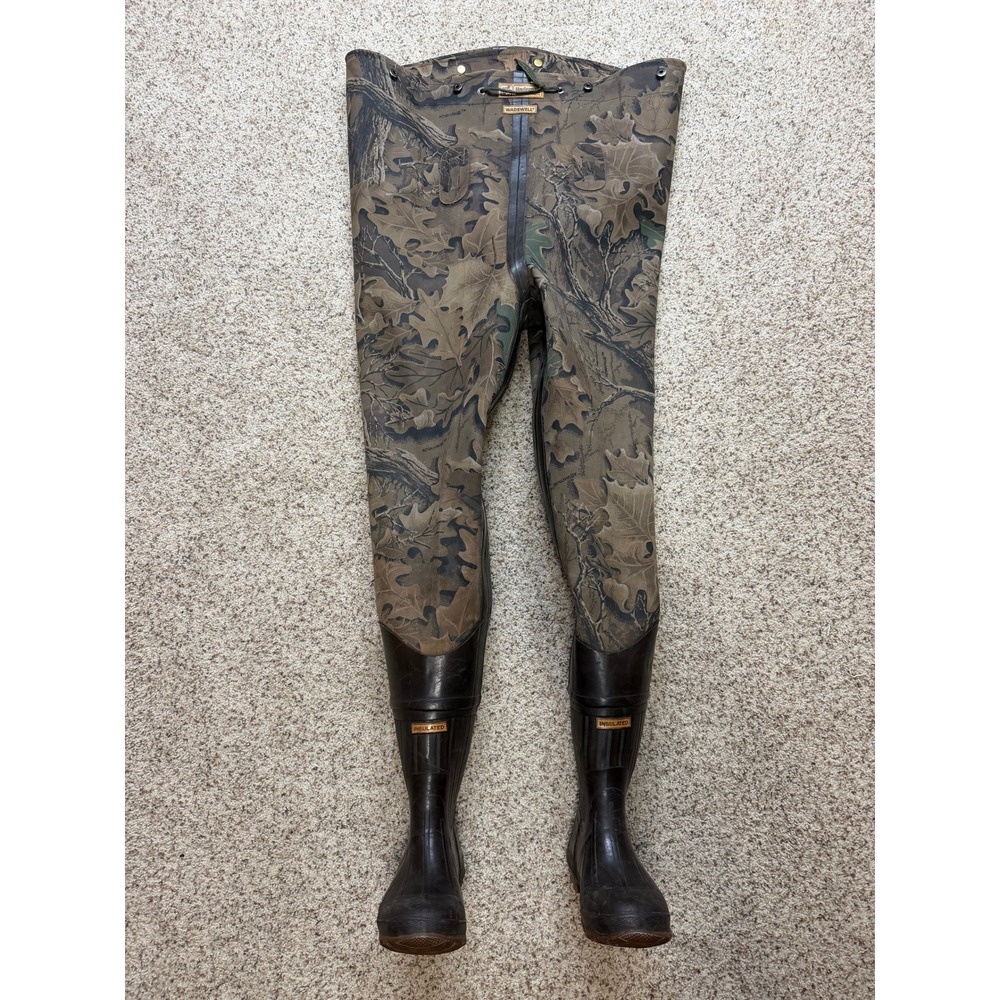 Hodgman Wadewell Vintage Waders Mens Camo Insulated Hunting Fishing